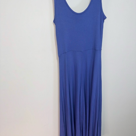 NWOT Marine Layer Women's Dress Lexi Rib Fit Flare Midi Sz S Blue Casual Summer - Picture 4 of 9